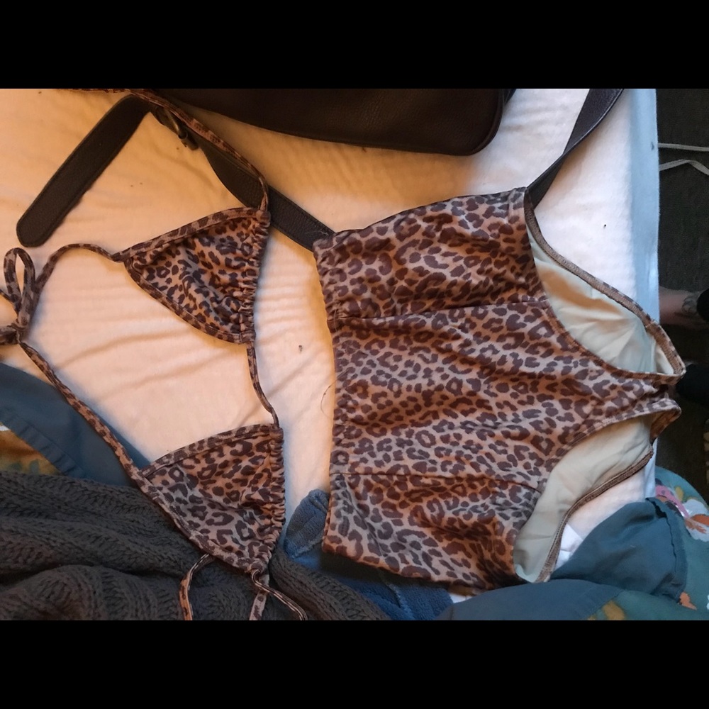 American apparel cheetah/leopard bikini